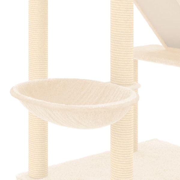 vidaXL Golv-till-tak klösträd gräddvit 277-303 cm Kräm
