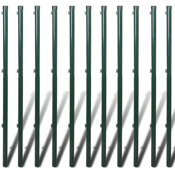 vidaXL Stängsel set 0,8x25 m mossgrön Grön