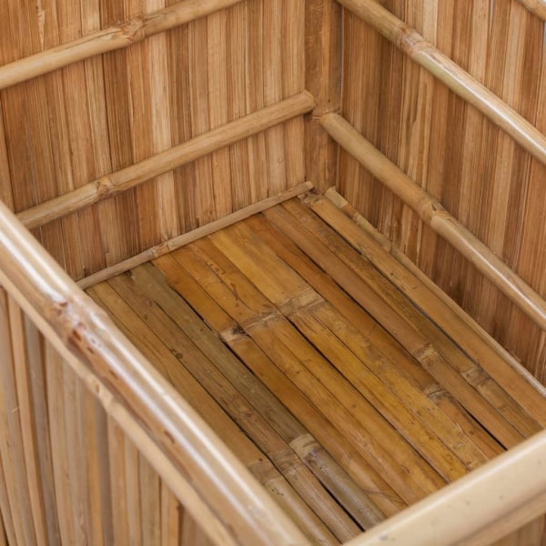 vidaXL Förvaringslådor i bambu 3 st Brun
