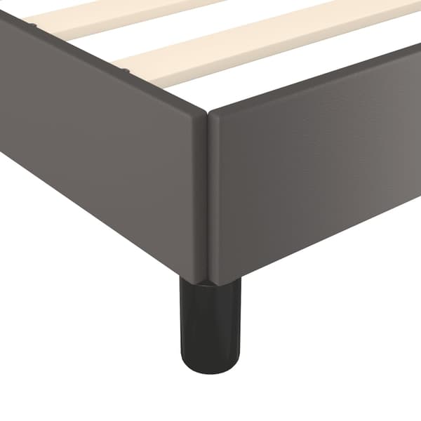 vidaXL Sängram grå 120x200 cm konstläder Grå