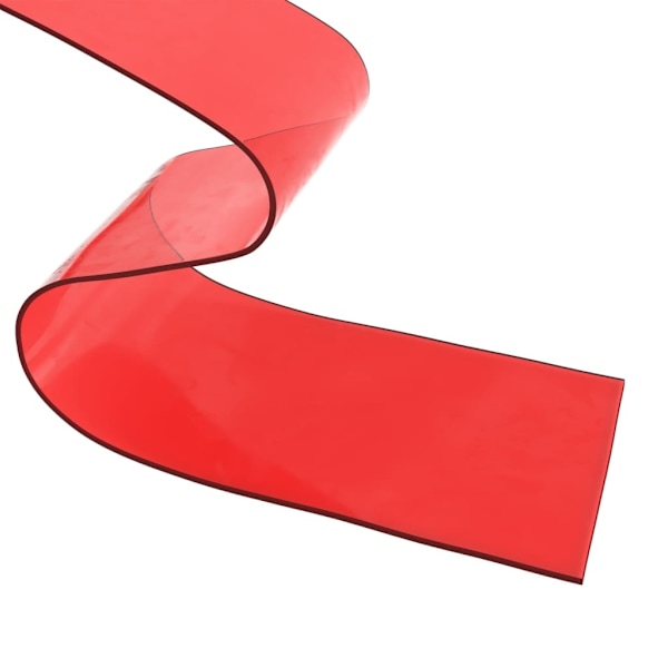 vidaXL Köldridå röd 300x2,6 mm 10 m PVC Röd