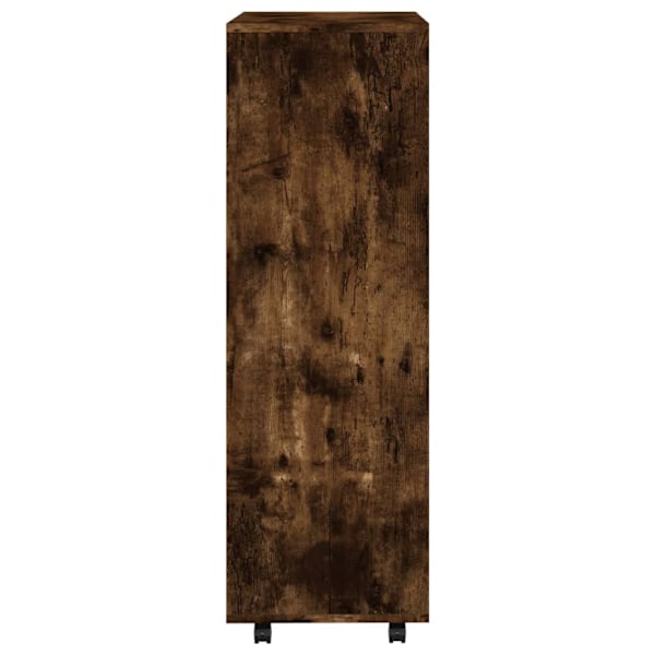 vidaXL Garderob rökfärgad ek 80x40x110 cm konstruerat trä Brun
