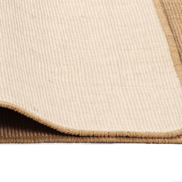 vidaXL Jutematta med latexundersida 80x160 cm naturlig Beige