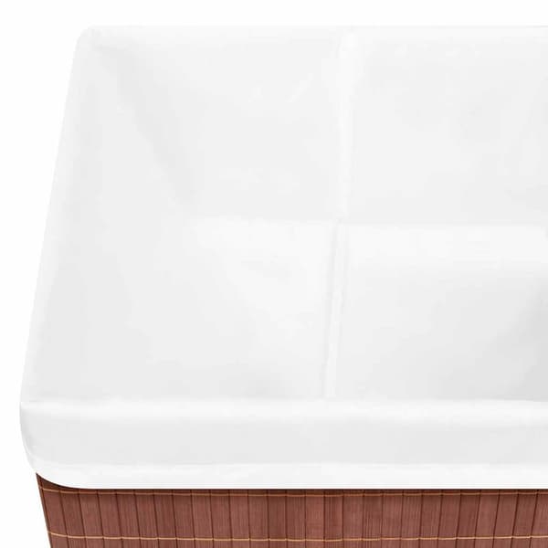 vidaXL Förvaringslådor bambu 4 st brun Brun