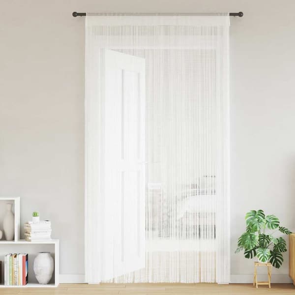 vidaXL Trådgardiner 2 st 100x250 cm vit Vit