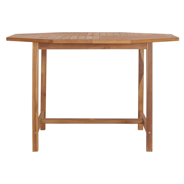 vidaXL Trädgårdsbord 110x110x75 cm massiv teak Brun