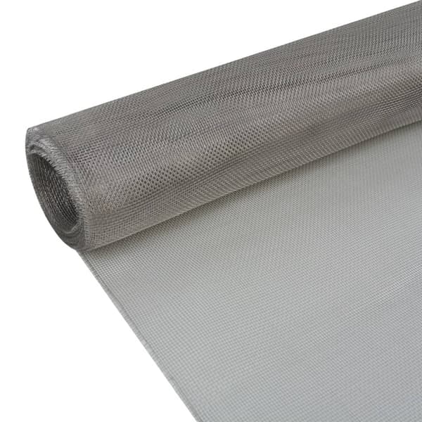 vidaXL Nät 100x1000 cm rostfritt stål 202 Silver