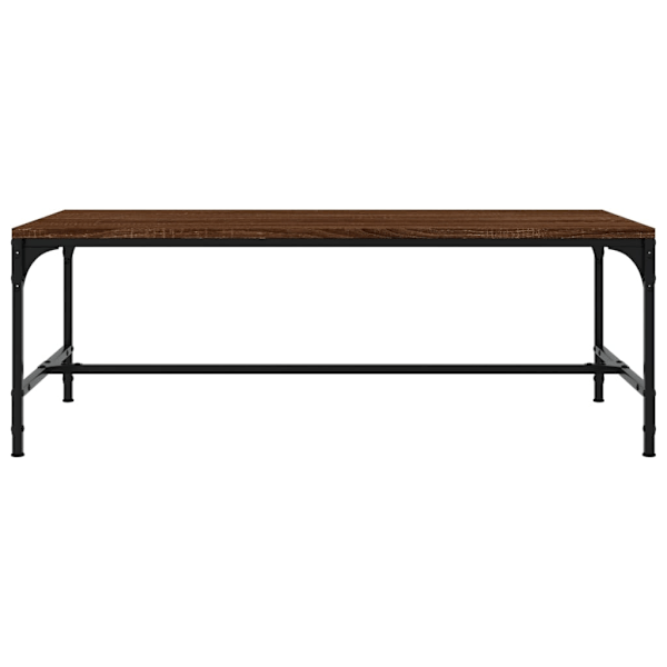 vidaXL Soffbord brun ek 100x50x35 cm konstruerat trä Brun