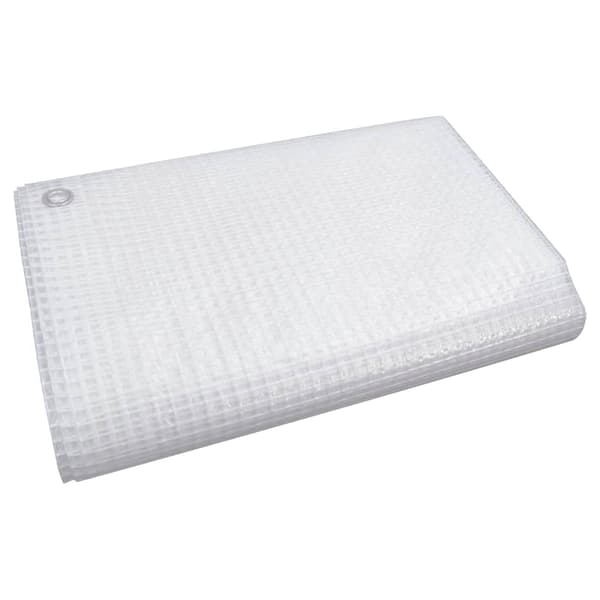 vidaXL Leno presenning 140 g/m² 4x4 m vit Vit