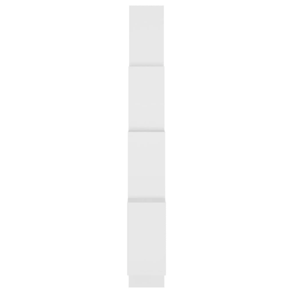 vidaXL Vägghylla kubformad vit 90x15x119 cm konstruerat trä Vit