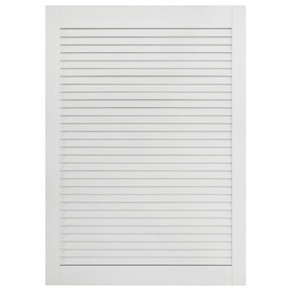 vidaXL Skåpluckor lamelldesign 2 st vit 69x39,4 cm massiv furu Vit