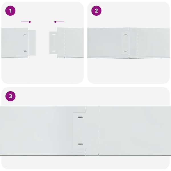 vidaXL Rabattkanter 5 st galvaniserat stål 100x20 cm Silver