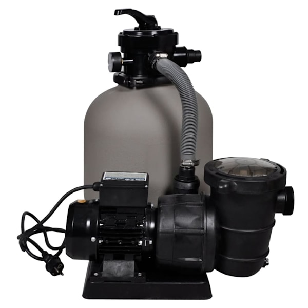 vidaXL Sandfilterpump 18000L/h Grå
