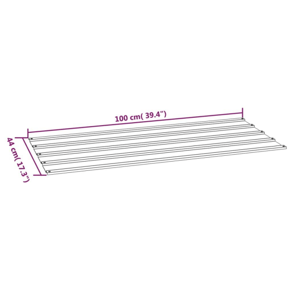 vidaXL Takplåt 12 st rostfärgad 100x44 cm rosttrögt stål Brun