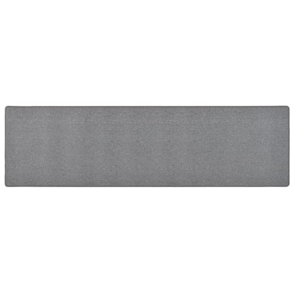 vidaXL Gångmatta mörkgrå 80x300 cm grå