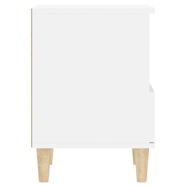 vidaXL Sängbord 2 st vit 40x35x50 cm Vit