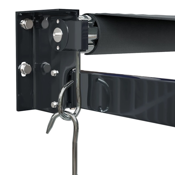 vidaXL Markis infällbar antracit 3,5x2,5 m tyg&aluminium Antracit