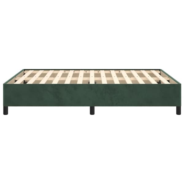 vidaXL Sängram mörkgrön 140x190 cm sammet Grön