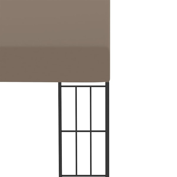 vidaXL Väggmonterad paviljong 4x3 m taupe tyg Taupe