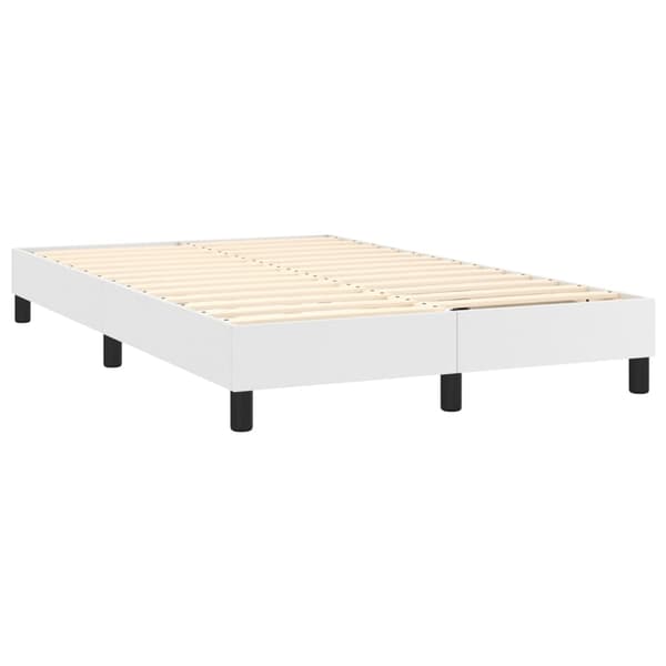 vidaXL Sängram vit 120x200 cm konstläder Vit