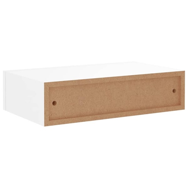 vidaXL Väggmonterad låda 2 st vit 40x23,5x10 cm MDF Vit