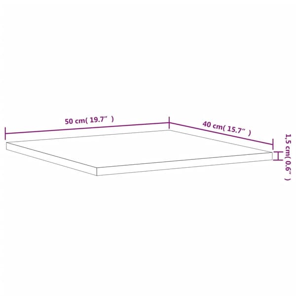 vidaXL Hyllplan 4 st grå 40x50x1,5 cm konstruerat trä grå