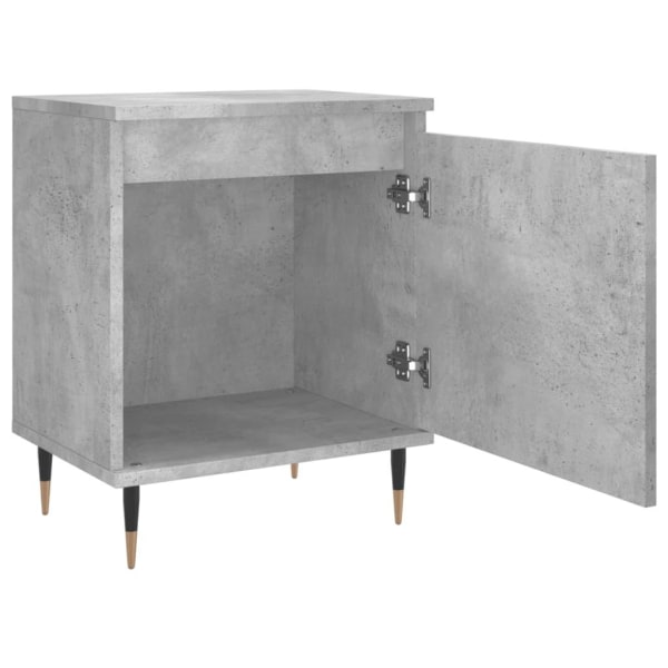 vidaXL Sängbord betonggrå 40x30x50 cm konstruerat trä Grå