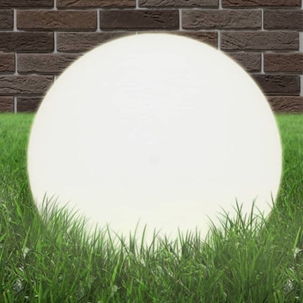 vidaXL Globlampa LED sfärisk 50 cm PMMA Vit