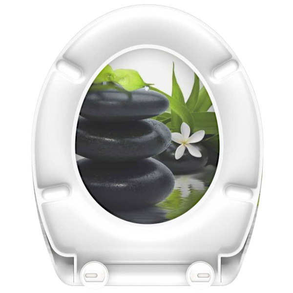 SCHÜTTE Toalettsits med mjuk stängning duroplast JASMIN multifärg