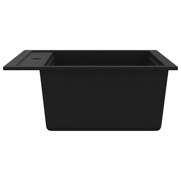 vidaXL Diskho granit enkel svart Svart