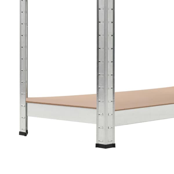 vidaXL Förvaringshylla Silver 2-pack Silver