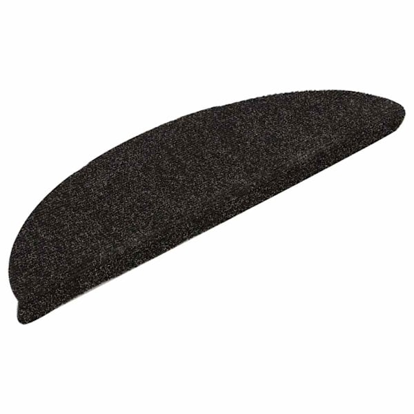 vidaXL Trappstegsmattor självhäftande 15 st mörkbrun 56x17x3 cm brodyr Brun