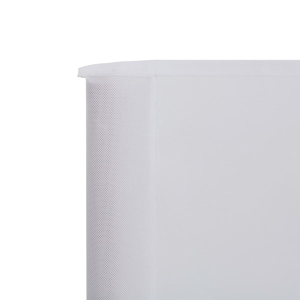 vidaXL Vindskydd 3 paneler tyg 400x120 cm vit Vit