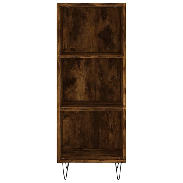 vidaXL Högskåp rökfärgad ek 34,5x34x180 cm konstruerat trä Brun