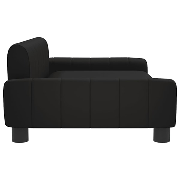vidaXL Barnsoffa svart 90x53x30 cm konstläder Svart