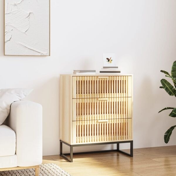 vidaXL Förvaringsskåp 60x30x75 cm konstruerat trä Brun