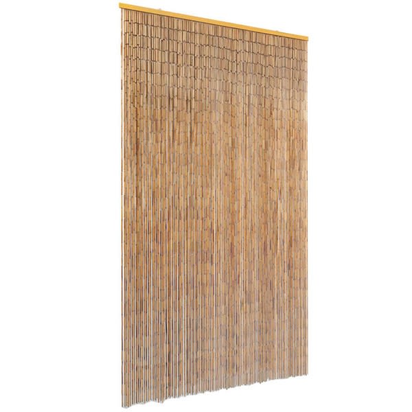 vidaXL Dörrdraperi bambu 120x220 cm Brun