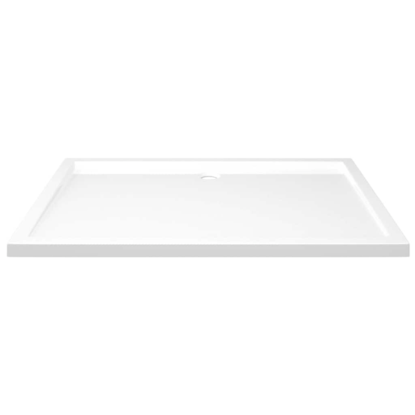 vidaXL Duschkar rektangulärt ABS vit 80x120 cm Vit