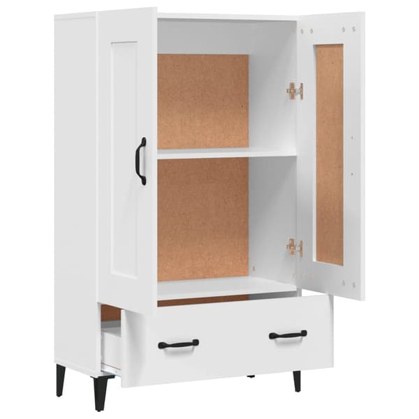 vidaXL Skänk vit 70x31x115 cm konstruerat trä Vit