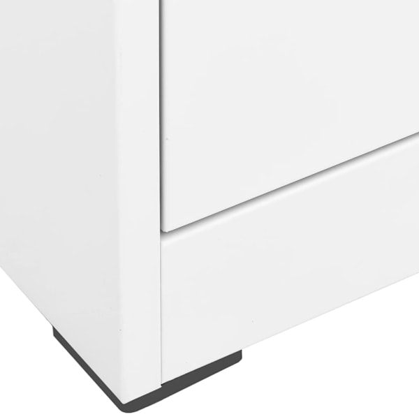 vidaXL Dokumentskåp vit 46x62x72,5 cm stål Vit