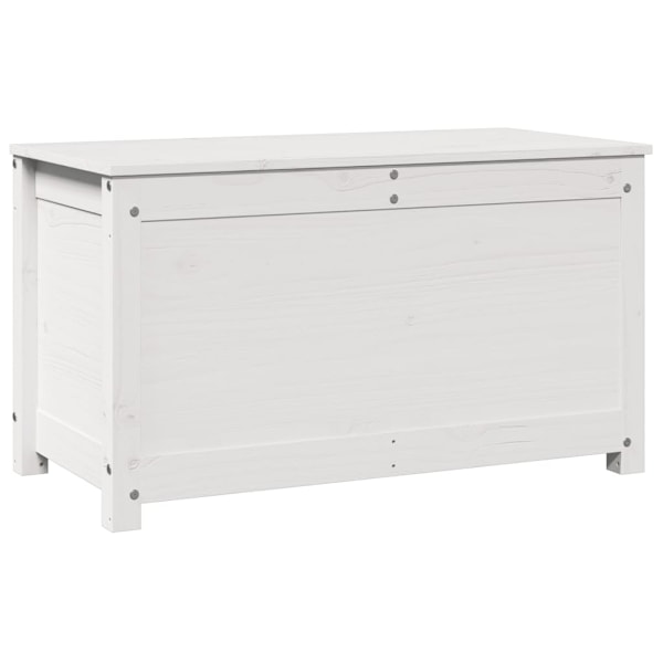vidaXL Förvaringslåda vit 80x40x45,5 cm massiv furu Vit