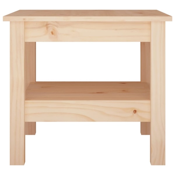 vidaXL Soffbord 45x45x40 cm massivt furu Brun