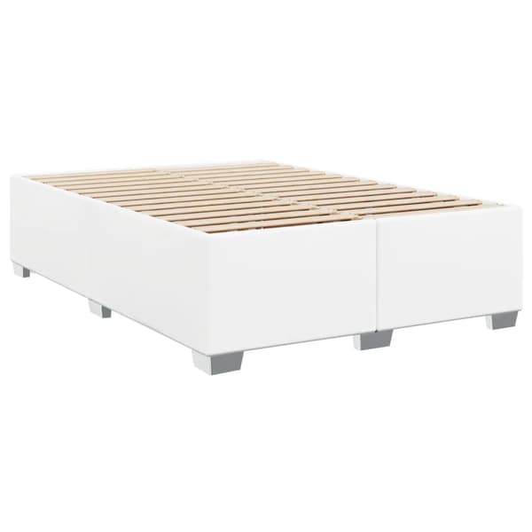 vidaXL Sängram vit 140x200 cm konstläder Vit