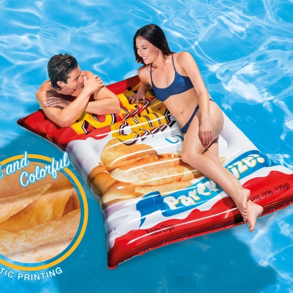 INTEX Badmadrass Potato Chips 178x140 cm 58776EU multifärg