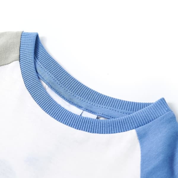 vidaXL T-shirt för barn ecru 116 Vit