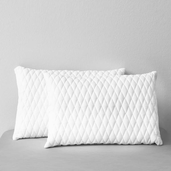 vidaXL Kudde 2 st 60x40x14 cm minnesskum Vit
