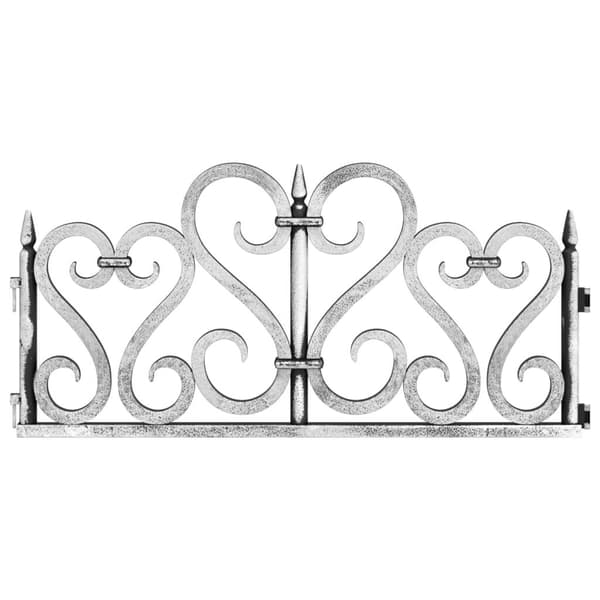 vidaXL Rabattkanter 17 st silver 10 mm PP Silver