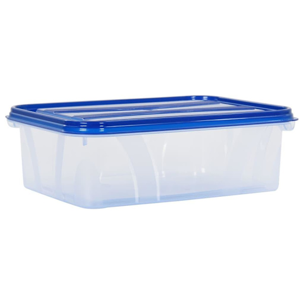 vidaXL Matbehållare med lock 16 delar PP Transparent
