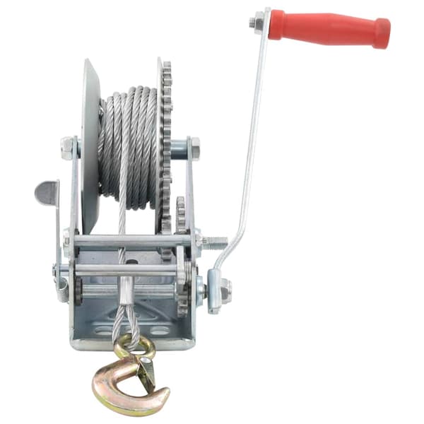 vidaXL Handvinsch 1360 kg Silver