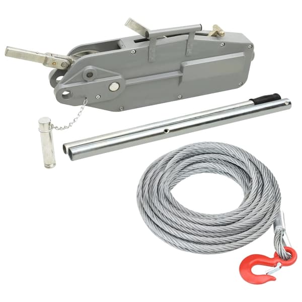 vidaXL Vajervinsch 3200 kg Silver